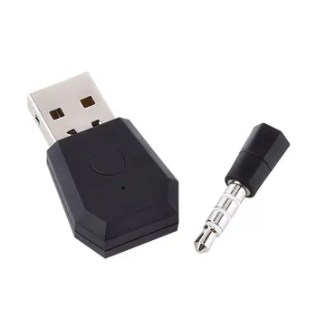 Bezvadu Adapteris Priekš PS4 Gamepad Spēle Kontrolieris Konsoles Austiņas USB Dongle Sony Black 4 kontrolieris