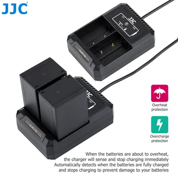 JJC Dual USB Akumulatora Lādētājs Fujifilm GFX 100 GFX 50S GFX 50R Kamera Aizvieto Fuji NP-T125 Barošanas Piederumi