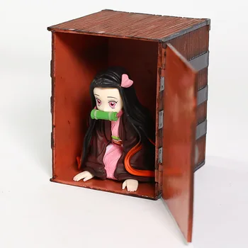 Demon Slayer Kimetsu Nav Yaiba Kamado Nezuko Ailē PVC Attēls Kolekcionējamus Modelis Rotaļlietas