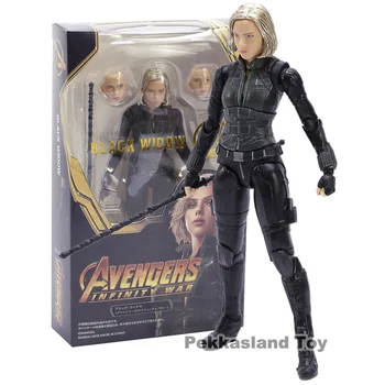 Melnā Atraitne Avengers Infinity Kara Nataša Romānovs PVC Rīcības Attēls Kolekcionējamus Modelis Rotaļlietas