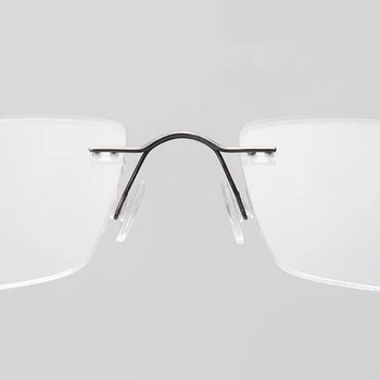 Titāna Recepšu Brilles Bez Apmales Brilles Vīriešu Modes Biznesa Titāna Brilles Sievietēm Recepšu Brilles