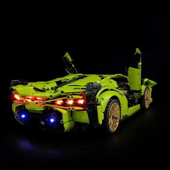 LED Light Komplekts 42115 par Lamborghini Sian FKP 37 Automašīnu Ķieģeļi Rotaļlietas (Tikai LED Gaismas Iekļauts) Tālvadības pults/Classic Versija
