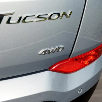 1 GAB. 3D Metāla 4WD Emblēma, Logo, auto uzlīmes un uzlīmes Hyundai IX20 IX25 IX30 IX35 IX45 Elantra Tucson Solaris Auto Stils
