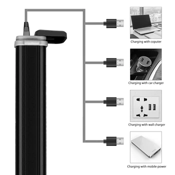 Saules/USB Powered Lukturīti Uzlādējams Saules Lukturīšus 18650 Lāpu Āra Kempings Mobilais Jauda Banka Iebūvēts Akumulators