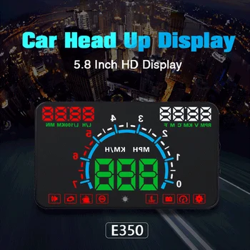 OBD2 Digitālo Auto Spidometrs Head Up Displejs OBD HUD Automašīnas Ātrums Projektoru Automašīnas Vējstikla Projektoru Ātruma Signāla Spriegums