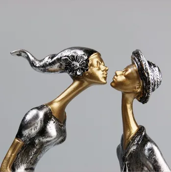 Mīlestība Pāris Statuja skulptūru Eiropas Mājas Apdare Amatniecības Sveķu Radošo Dzīvojamā Istabā, Sapulču Telpas, Birojs Guļamistaba Dekorēšana