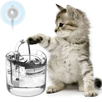 Kaķis Ūdens Strūklaka Suņu Ūdens Padeves 1.5 L USB Super Klusa Automātiskā Pet Dzeramā Strūklakas Noliec Kaklu Aprūpes Pet Ūdens Bļoda