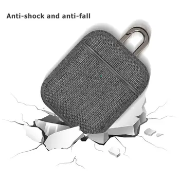 DATORA Bluetooth Bezvadu Austiņu Gadījumos Airpod 2 1 Audekla Austiņas uz lietu Apple Airpods Ultra-thin Protective Case