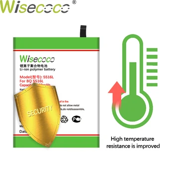 Wisecoco BQ 5516L 3000mAh Jaunu Akumulatoru BQ 5516L BQ-5516L BQ5516L Tālrunis augstas kvalitātes akumulatoru