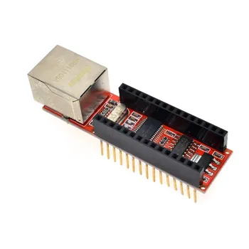 1GB ENC28J60 Ethernet Vairogs V1.0 arduino Nano saderīgas 3.0 RJ45 Webserveri Modulis