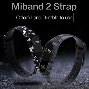 Miband 2 Siksnas, Jostas Silikona pulseira Krāsains Aproce wriststrap Mi Band 2 Smart Aproce par Xiaomi Mi Grupa 2