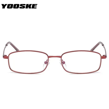 YOOSKE Anti-zila gaisma Lasīšanas Brilles Sievietēm, Vīriešiem Matel Rāmis Hyperopia vecuma tālredzība Recepšu Brilles +1.0 1.5 2.5 vasarsvētku kaste