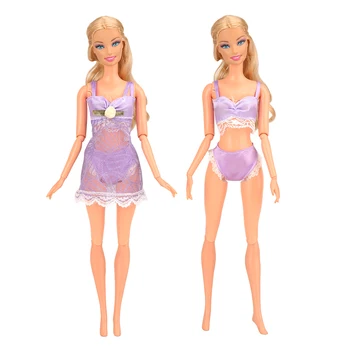 Modes Roku darbs Sexy Lelle rotaļlietu komplekts Peldēšana Valkāt Peldkostīmi Pludmales Peldvietu Peldkostīmi, Bikini, Mini Lelles drēbītes Barbie Spēles