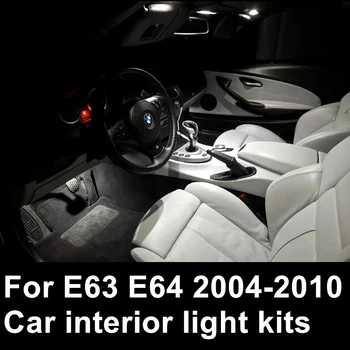 13pcs LED numura zīme lampas + salona Apgaismojuma pilns Komplekts 6series BMW E63 E64 645ci 650i M6 (2004-2010)