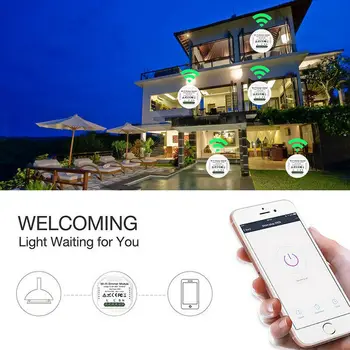 Jaunas Mājas DIY Smart WiFi Gaismas LED Reostats Slēdzis Smart Life/Tuya APP Tālvadības 1/2 Veids, Slēdzis Strādā ar Alexa, Google Echo