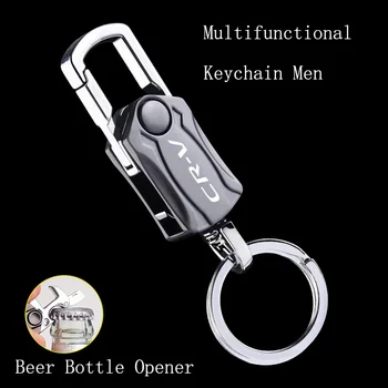 Metāla Auto Logo Keychain Daudzfunkcionāls Modes Keyring Alus Pudele Nazis Keychain Istabas Atslēgu gredzens Honda CRV 2012 2008. gada līdz 2017.