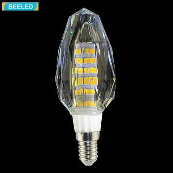 LED Spuldzes E14 7W 5W 220V Lampa Mājas Apgaismojums Kristāla Kulons gaismas Kukurūzas gaismas