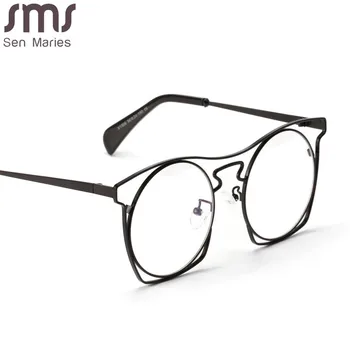 Vintage Cat Eye Saulesbrilles Sievietēm, Vīriešiem, Skaidrs, Objektīvs Vīriešiem Liela Kadru Luksusa Zīmolu Dizainera Saules Brilles GlassesRetro