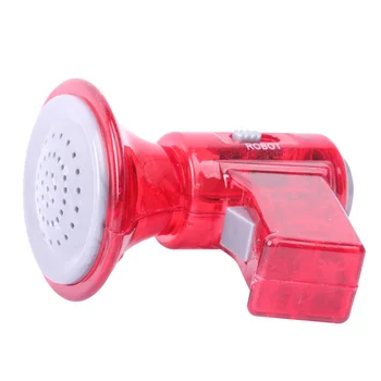 Rotaļlietu Plastmasas Skaļa Balss Mainītājs Mini Izmēra Dāvanu Bērniem Sarkanā Skaņas Efektus Megaphone LED Gaismas