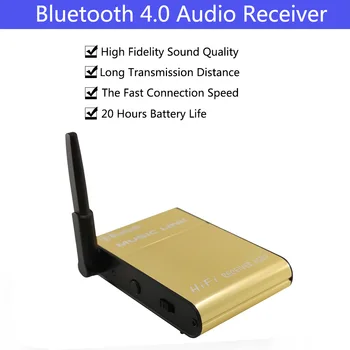 Hifi Bezvadu Audio Adapteri Bluetooth Lossless Stereo Audio Mūzikas Uztvērējs Ar 3,5 mm, RCA Audio Kabelis, lai tālruni tablet PC
