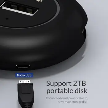 Unnlink 4 Port USB Hub USB 2.0 1X4 Sadalītāja 480Mbps USB Pagarināt 0.5 m, 1m, 1.5 m, 2 m Tablešu Deskto Klēpjdatoru Grāmatiņa