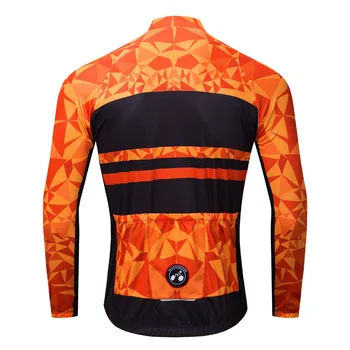 Ir 2021. Vīriešu Velosipēdu Jersey Long Sleeve Kalnu Kalnu Velosipēds MTB Sacīkšu Apģērbu Motokrosa Krekls Top Velosipēdu Maillot Black Orange