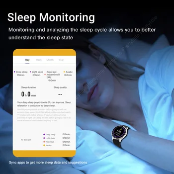 2020 Pasūtījuma Smart Dial Skatīties Vīrieši Sievietes Menstruālā Cikla 1.3 Collu IP68 Ūdensnecaurlaidīga SmartWatch Android, IOS Tālrunis Fitnesa Tracker