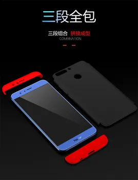 Huawei Honor 8 Pro DUK L09 Gadījumā, 360 Grādu Pilna Ķermeņa Aizsargāta Triecienizturīgs Cietais Vāciņš, Gadījumā, Huawei Honor 8 Lite Honor8 FRD L09