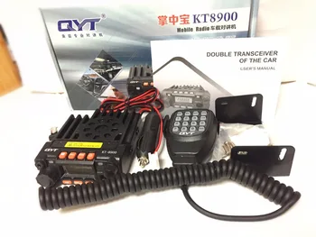 QYT KT-8900 KT8900 25W 136-174MHz 400-480Mhz mini dual band mobilo radio, divvirzienu radio, uzstādīta transportlīdzeklim, walkie talkie QYT 8900