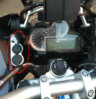 Piemērojami BMW Motociklu R1200GS Adv Ūdensputnu USB Lādētāju piepīpētāja Piepūšamās Sūkņa Jauda-Ņemot BracketAccessories
