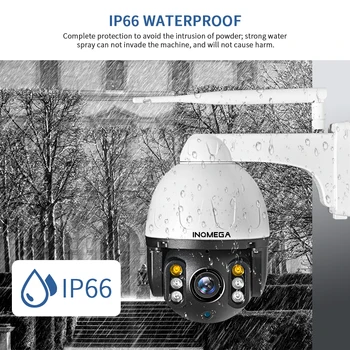 INQMEGA PTZ IP Kameras Auto Izsekošana 1080P 2MP, Āra Ūdensizturīgs Mini Speed Dome Kameras IS 30M P2P Kamera Mājas Drošības Kameras