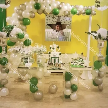DIY Pupiņu Zaļo Balons Vainags Arku Komplekts Retro Krāsu Balonu Komplekts Kāzas, Dzimšanas dienas svinības Dekorācijas, Bērnu Dušas Hēlija Globos