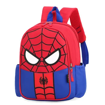 Disney Spider-Man Skolas Soma Tong Gudrs Zēns Mugursoma Bērnu Bērnu Dzelzs Vīrs Bērnudārza Skolas Soma 3-6 Gadu Vecās Skolas Somas Zēns