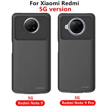 Akumulatora Lādētājs Gadījumā Xiaomi Redmi, Ņemiet vērā, 9 Pro 5G Powerbank Gadījumā 6800mAh Ārējās Uzlādes Vāks Redmi, Ņemiet vērā, 9 Akumulatora korpusa