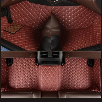 Ādas Pasūtījuma automašīnas grīdas paklājs audi A5 SPORTBACK Cabriolet Konvertējamās Descapotable A1 A2 A3 A4 A6 A8 auto Piederumi paklāju