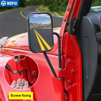 MOPAI Spogulis Attiecas Jeep Wrangler 1986 -2019 Automašīnas Atpakaļskata Spoguļa Vāciņš Piederumi Jeep Wrangler YJ, TJ JK JL 1986-2019