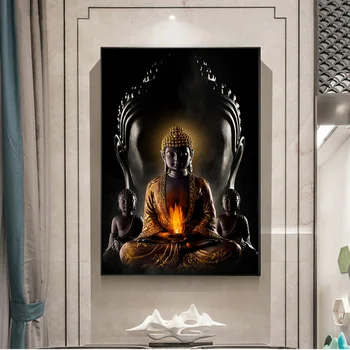 Mūsdienu Budas Kanvas Glezna Plakāti Un Izdrukas Dieva, Budas Sienas Art Attēlu Budisma Par Dzīvojamo Istabu Mājas Dekoru Cuadros