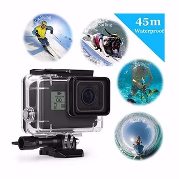 Fotopal 45M Zemūdens Ūdensizturīgs Niršanas Korpuss Gadījumā ar Quick Release Mount mikrometrisko skrūvi, par GoPro HERO 5 6 7 Darbības Videokamera