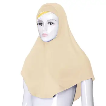 2GAB Musulmaņu Sievietēm Islāma Klp Hijabs Šalle Galvas Vāka Šalles Lakatu Arābu Uzstādītu Ārējo Šalle Iekšējo Klp Ramadāna Turban Jaunu 76*68cm