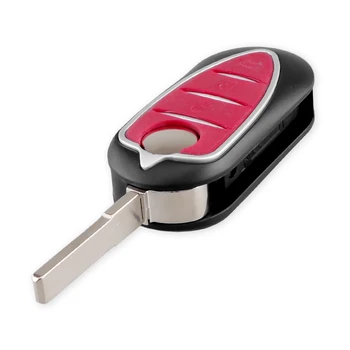 KEYYOU Auto 3 Pogu Flip Foldig Tālvadības Atslēgu Apvalka Alfa Taustiņu Gadījumā SIP22 Asmens Romeo Mito Giulietta 159 GTA brera gleznu 159