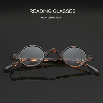 UVLAIK Retro Mazo Lasīšanas Brilles Vīriešu un Sieviešu Modes Mazo Apaļo Rāmi, Lasīšanas Brilles Augstas Kvalitātes Receptes brilles