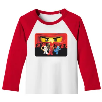 Ninja Brand New Baby Meitenes, T Krekli Chilren Apģērbs Bērniem, Apģērbs Zēniem ar garām Piedurknēm T-krekls Meiteņu Blūzes Apakškrekls Anime Tops
