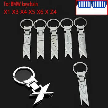 BMW X1 X3 X4 X5 X6 Z4 E84 F48 E83 F25 G01 F26 G06 E53 E70 F15 G05 F16 E71 Veiktspēju, 3D Metāla Automašīnu Keychain Keyring Kulons