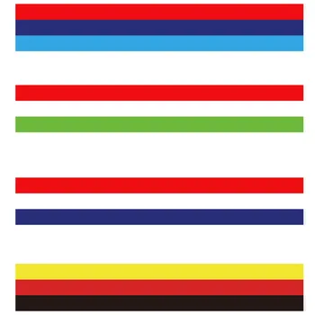 Auto-Stils Uzlīmes, itālijas, francijas Vācijas Karoga Trīs krāsu Svītru Decal Bufera Uzlīmes, Auto Dekorēšana Uzlīmes, Lentes 2M