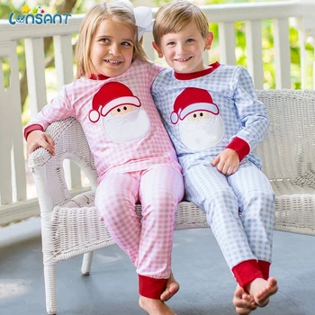 LONSANT Cartoon Kids Pidžamas Komplekti Zēniem Sleepwear Uzvalks Rudens Meiteņu Pidžamu ar garām Piedurknēm Topi+Bikses 2gab Bērnu Apģērbu N30