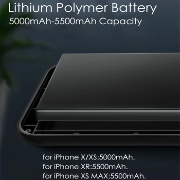 IPhone Xs XR Akumulatoru Lādētāju, Ja 2 in 1 Display LED Ultra Thin Magnētisko Bezvadu Powerbank iPhone Xs Max Akumulatora korpusa