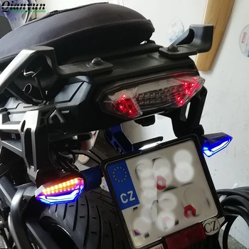 Universālo motociklu ūdens mirgojošs LED indikators bmw F800GS Piedzīvojumu G650GS Sertao G650GS G650 Xcountry