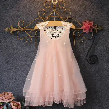 Meitene Kleita 2-14Y Baby Girl Apģērbu Vasaras Mežģīņu Ziedu Tutu Princešu Bērniem, Kleitas Meitenēm,vestido infantil,Bērnu Drēbes