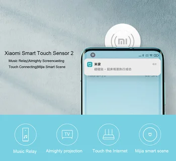 Xiaomi Mijia Smart Touch Sensors Smart Scene Mūzika Relejs Visu apkārt Projekcijas Ekrāns Pieskarieties vienumam izveidot Savienojumu Tīklu Mi Mājās App