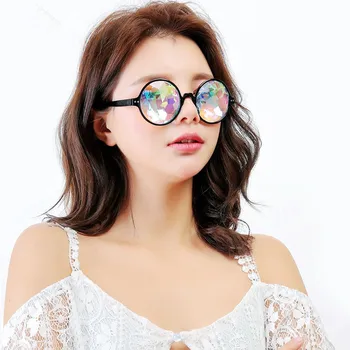 Vintage luksusa Kārta Kaleidoskops Saulesbrilles, Vīriešu un Sieviešu Dizaineru Briļļu Kaleidoskops lēcas, Brilles oculos de sol zonnebril dames